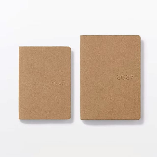 muji suede two sizes